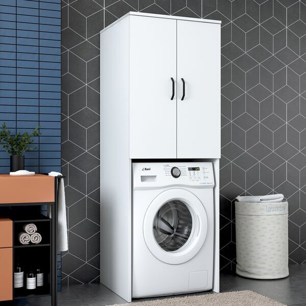 Waschmaschinenschrank white 62.5cm x 181.8cm | white, image 3 of 4