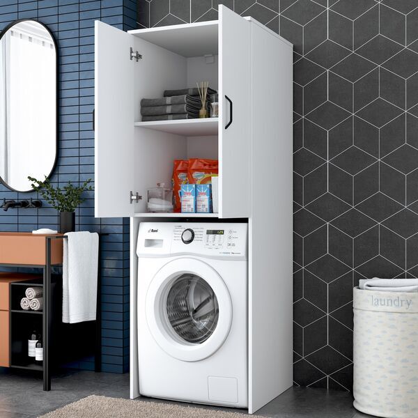 Waschmaschinenschrank white 62.5cm x 181.8cm | white, image 4 of 4
