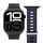 Wave Band for Apple Watch - Recycled Silicone Strap | Vonmahlen | Apple Watch 40/41/42 | navy blue, thumbnail 2 of 4