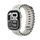 Wave Band za Apple Watch - Remen od recikliranog silikona | Vonmahlen | Apple Watch 44/45/46/49 | krema, thumbnail 1 of 4