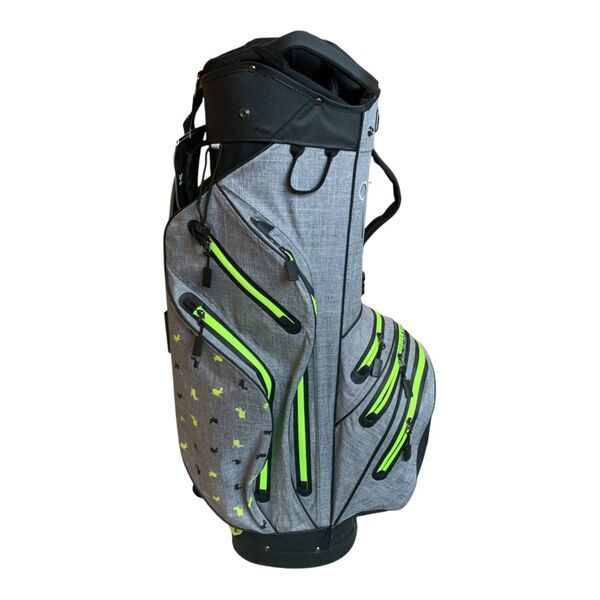 WhatBunkers Zambezi Golf Bag | grau/neon | 14-Way 3