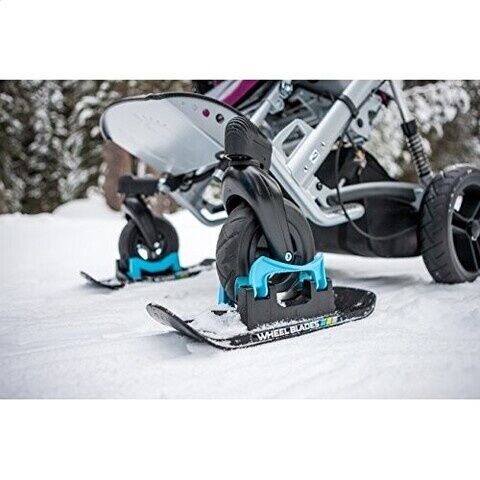 Wheelblades XL Kinderwagenski Paar | black/blue 2