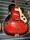Wolfgang Huttl Archtop Red Burst Hollow-Body Archtop Vintage Electric Guitar | Burst Vintage, thumbnail 3 of 5