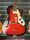 Wolfgang Huttl Archtop Red Burst Hollow-Body Archtop Vintage Electric Guitar | Burst Vintage, thumbnail 4 of 5