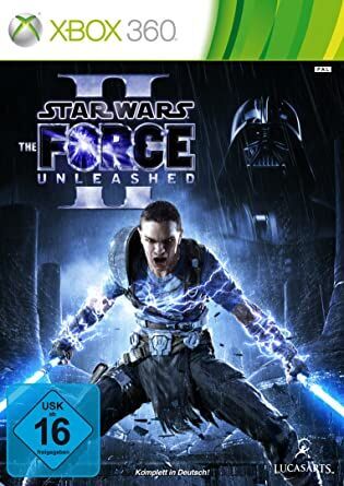 Xbox 360 Slim | с игра | лъскаво черно | 250 GB | Контролер | Star Wars The Force Unleashed 2 (версия за Германия) 3