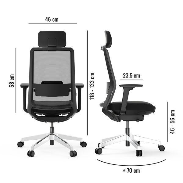 Yaasa Chair Pro - Office chair | black 4