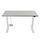 Yaasa Desk Basic 135 x 70 cm - Scrivania elettrica regolabile in altezza | argento/bianco thumbnail 1/5