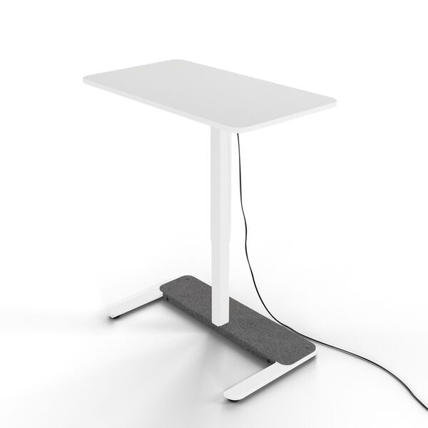 Yaasa Desk One 91 x 51 cm – Sähköisesti korkeussäädettävä seisomapöytä | Offwhite 1
