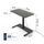 Yaasa Desk One 91 x 51 cm - Electrically height-adjustable standing desk | dark gray/black thumbnail 3/5