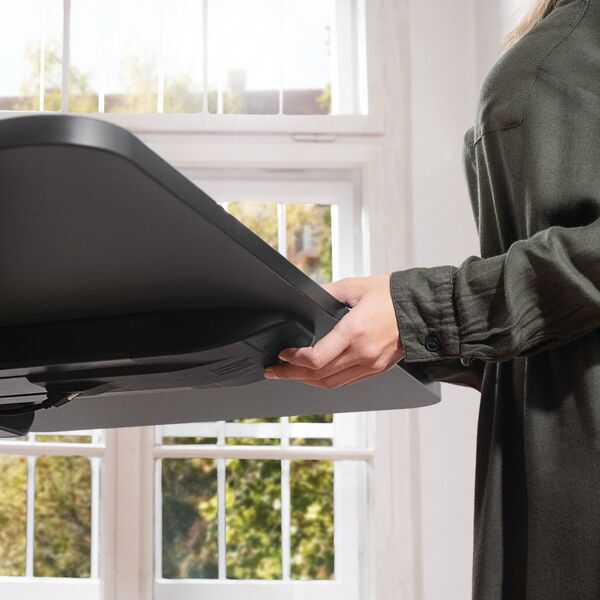 Yaasa Desk One 91 x 51 cm - Elektrisch höhenverstellbares Stehpult | dunkelgrau/schwarz 4
