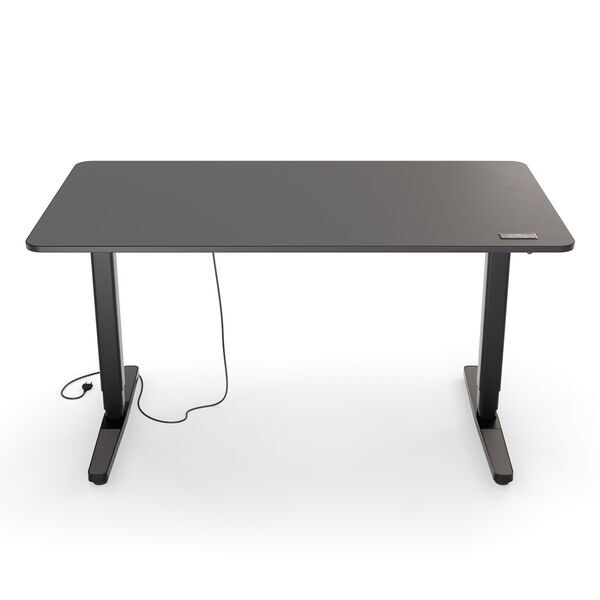 Yaasa Desk Pro 2 140 x 75 cm - Elektrisch höhenverstellbarer Schreibtisch | dunkelgrau/schwarz 1