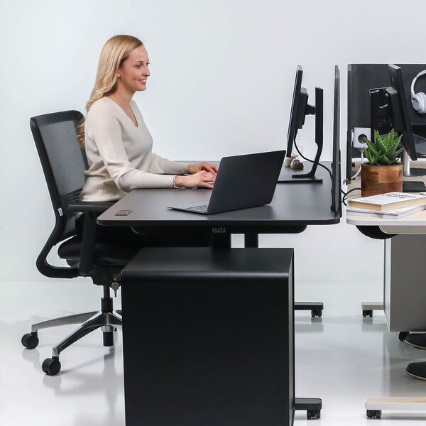 Yaasa Desk Pro 2 160 x 80 cm - Elektrisch höhenverstellbarer Schreibtisch | dunkelgrau/schwarz 4