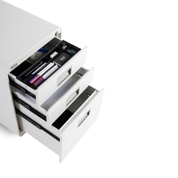 Yaasa File Cabinet - Roll container | white 2