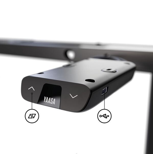 Yaasa Frame Basic S - Electrically height-adjustable table frame | black 2