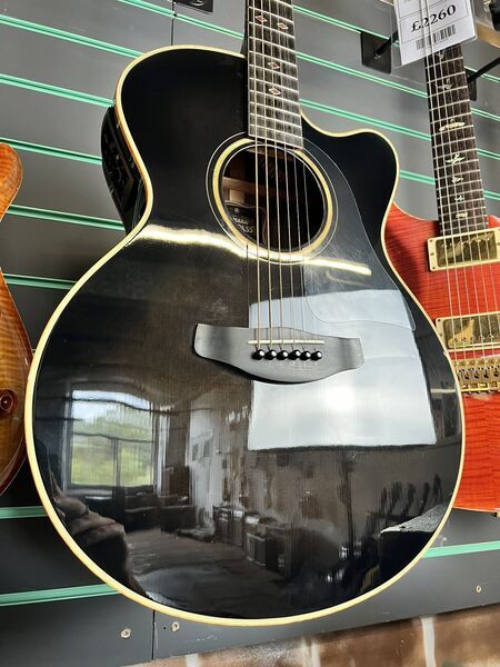 Yamaha CPX1200II Translucent Black 2015 Medium Jumbo Electro-Acoustic | Translucent Black, image 3 of 5