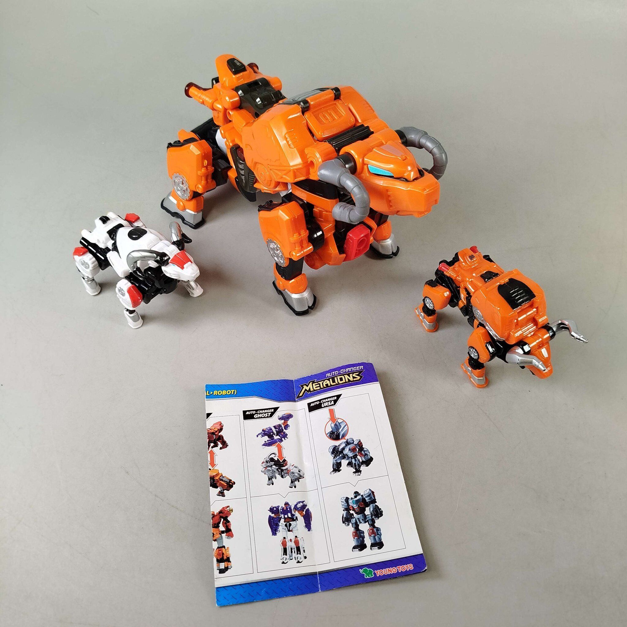 Young Toys Inc. Bundle Metalions Set von 3 Actionfiguren & Roboter-Bullee