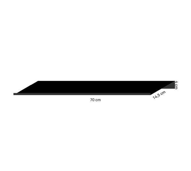 z Large Steel Shelf Powder-Coated black | black, image 3 of 4