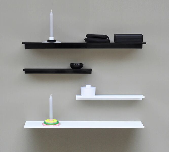 z Large Steel Shelf Powder-Coated black | black, image 1 of 4