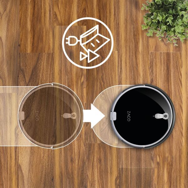 ZACO A8s Staubsaugerroboter mit Wischfunktion | schwarz 4