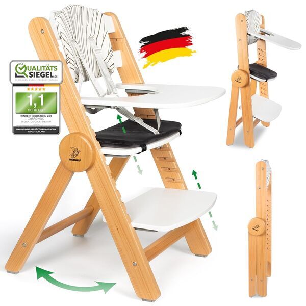 Zwergheld Premium Kinderhochstuhl | white 1