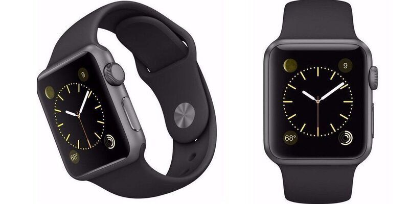 Apple Watch Sport 38 mm (2015) | Gehäuse grau | Sportarmband schwarz 2