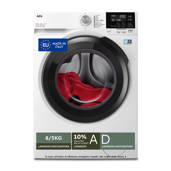 AEG 7000 ProSteam® LWR7G856OB Vaskemaskine og tørretumbler 8 kg | 24 måneders producentgaranti | hvid 1