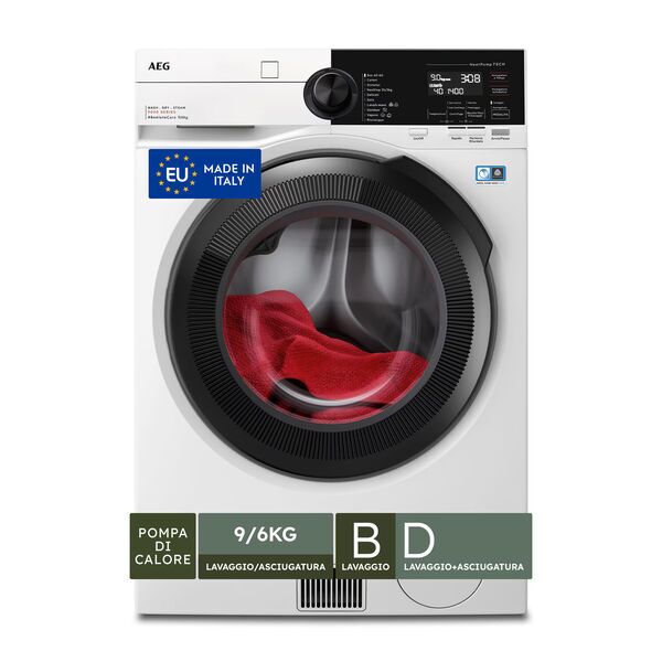 AEG 9000 AbsoluteCare LWR9E964MB Vaskemaskine og tørretumbler 9 kg | 24 måneders producentgaranti | hvid 1