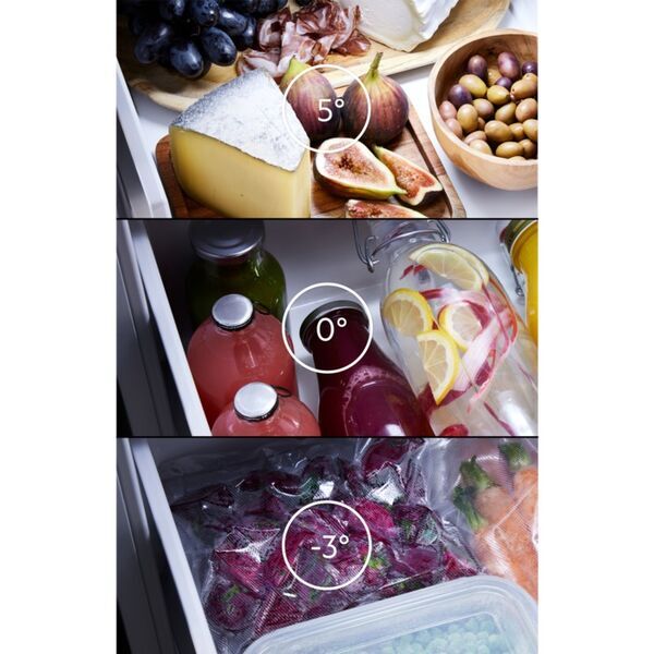 AEG 9000 MultiChill 0° RXB659E6NU Side-by-Side Jääkaappi-pakastinyhdistelmä | harmaa 4