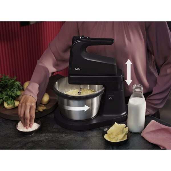 AEG ASM4B 5000 Blender | 500W motor | 5 speeds | turbo | dishwasher safe | Granite Grey 4