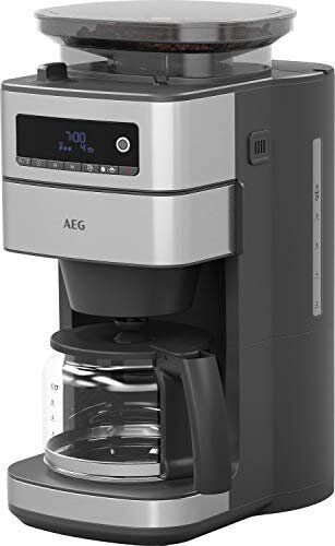 AEG CM6-1-5ST Gourmet 6 Cafetière avec moulin à café | argent/gris