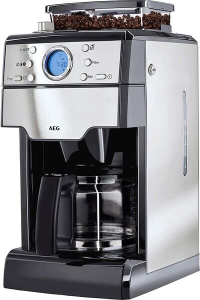 AEG KAM400 Kaffemaskine med kværn | sølv/sort 2