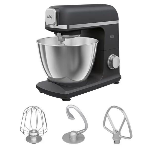 AEG KM5-1-4BPT Deli 5 Küchenmaschine | 1200W | 5L Schüssel | 6 Stufen | Turbo | Black Pearl 1