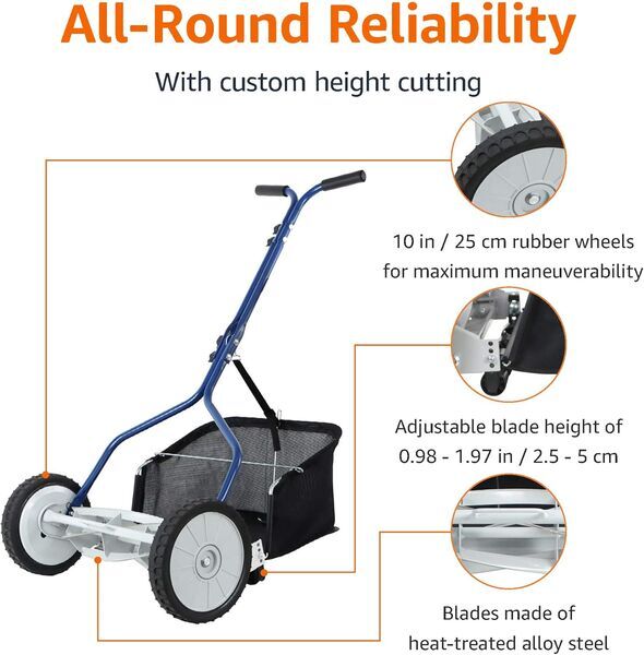 Amazon Basics Tagliaerba | blu 2