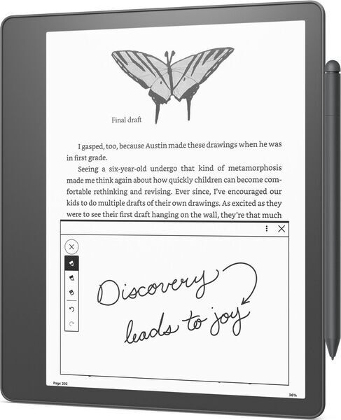 Amazon Kindle Scribe eReader Tablet Gen 1 (2022) | 64 GB | svart | Standard stylus 4