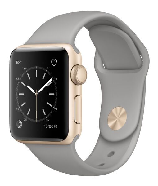 Apple Watch Series 2 Aluminum 38 mm (2016) | Case gold | Nylon bracelet black 2