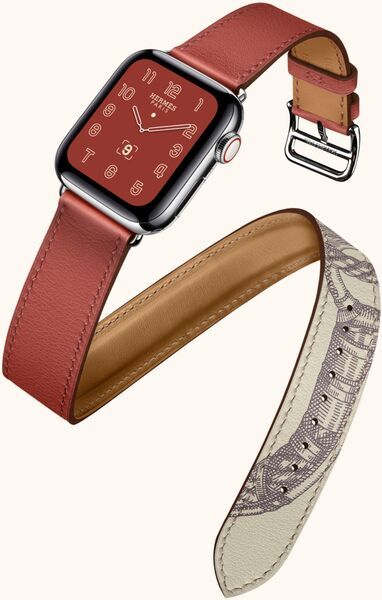 Apple Watch Series 5 Hermès (2019) | 40 mm | GPS + Cellular | silver | Bracelet white 2