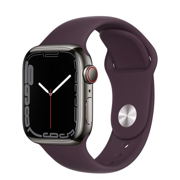 Apple Watch Series 7 Stainless steel 41 mm (2021) | GPS + Cellular | gold | Sport Band white 2