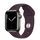 Apple Watch Series 7 Rustfrit stål 41 mm (2021) | GPS + Cellular | grafit | Sportsrem Midnatsblå thumbnail 2/3