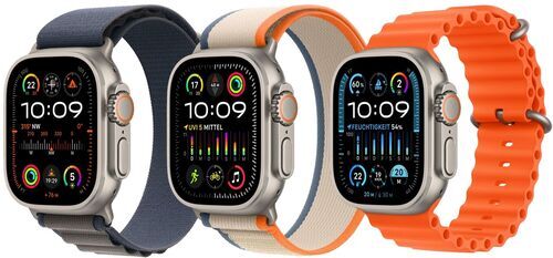 Like New: Apple Watch Ultra 2 (2023) | GPS + Cellular | silver | Alpine Loop weiß M/L