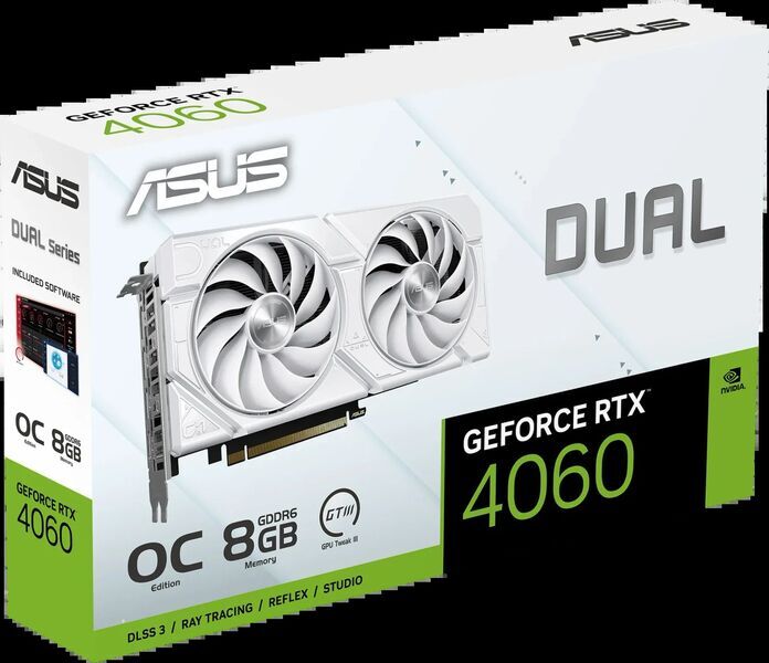 ASUS Dual GeForce RTX 4060 EVO OC White | 8 GB GDDR6 2