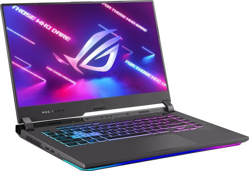 ASUS ROG Strix G15 G513 | Ryzen 9 5900HX | 15.6" | 16 GB | 512 GB SSD | RTX 3060 | FHD | Webcam | grå | Win 11 Home | DE 3