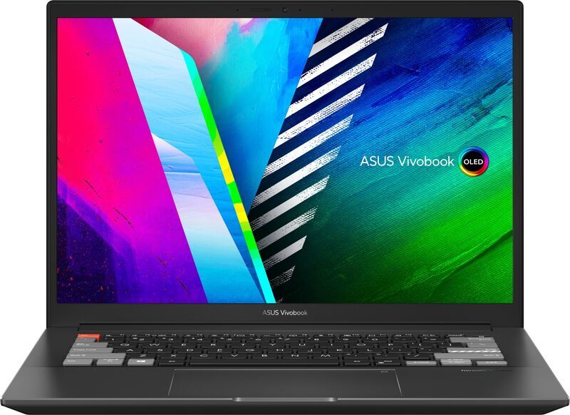 ASUS VivoBook Pro 14X OLED M7400QC | Ryzen 7 5800H | 14" | 16 GB | 512 GB SSD | FP | RTX 3050 | schwarz | Win 11 Home | ES 1