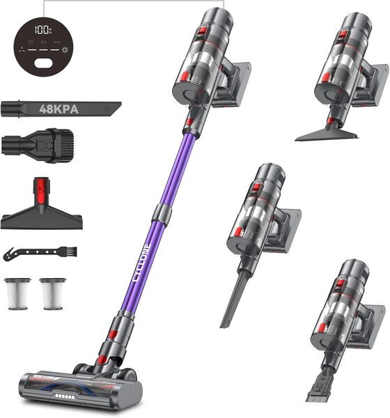 Aujun J10 Accu Handstofzuiger | grijs/paars, image 1 of 1