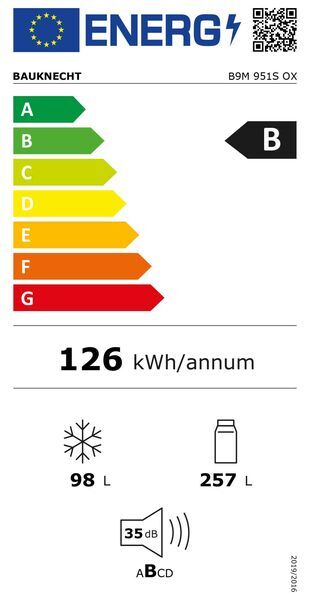Bauknecht B9M 951S OX Refrigerator/freezer combination | silver 5