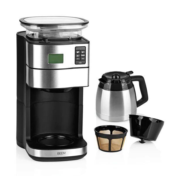 Beem Fresh-Aroma-Perfect II Thermo Filter coffee maker with grinder | black/silver 4