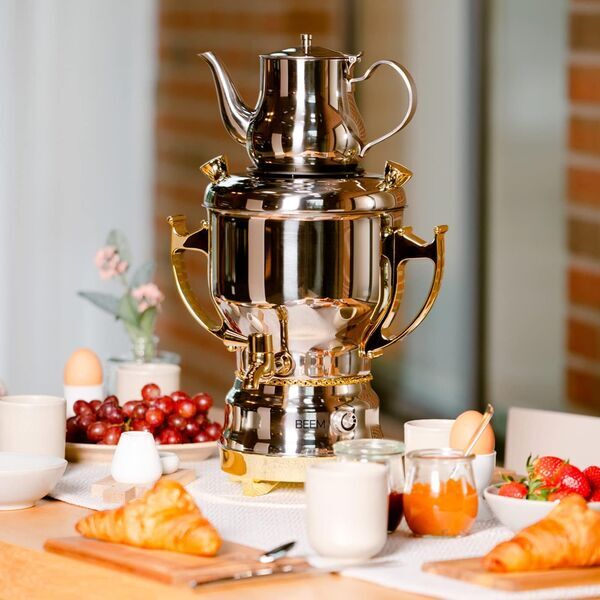 Beem Tea-Classic Samovar 3l | silver/gold 4