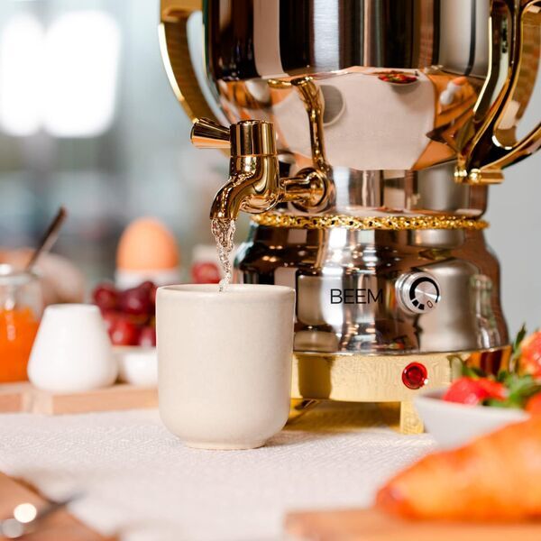 Beem Tea-Classic Samovar 3l | silver/gold 5