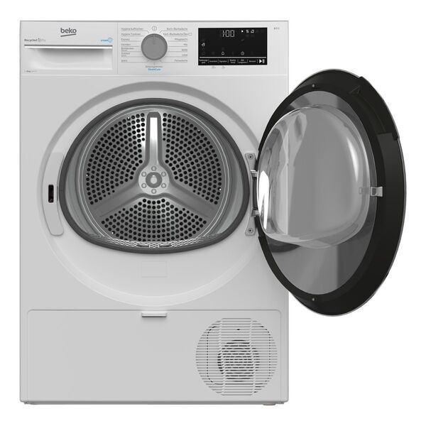 Beko B3T22491 Heat Pump Tumble Dryer 8 kg | white/black, image 2 of 5