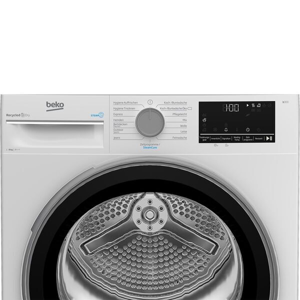 Beko B3T22491 Heat Pump Tumble Dryer 8 kg | white/black, image 4 of 5