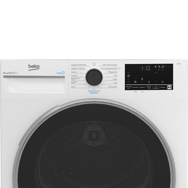 Beko B3T42249S Heat pump dryer 8 kg | white/black, image 4 of 5